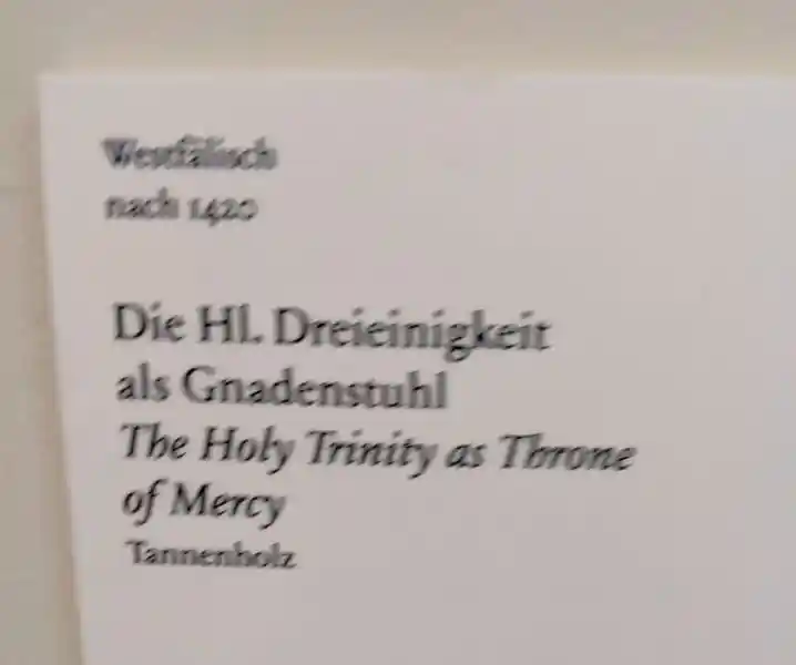 Description of the Carved Altarpieces Southern Germany, The Holy Trinity as Throne of Mercy, located in Bode Museum